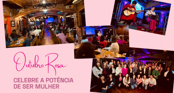 Outubro Rosa: evento reúne colaboradoras e clientes para palestra-show com Marianita Ortaça