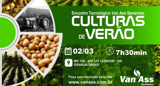 Van Ass promove Encontro Tecnológico: culturas de verão